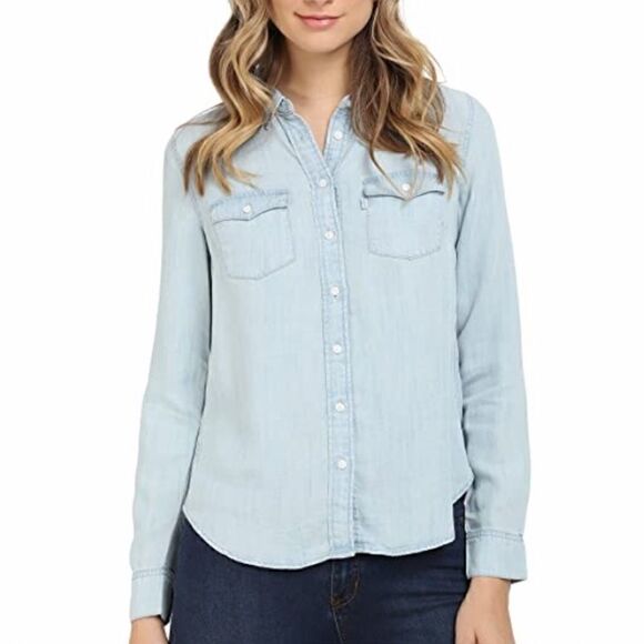 NWT Levi’s Modern Western Denim Shirt - Picture 1 of 8
